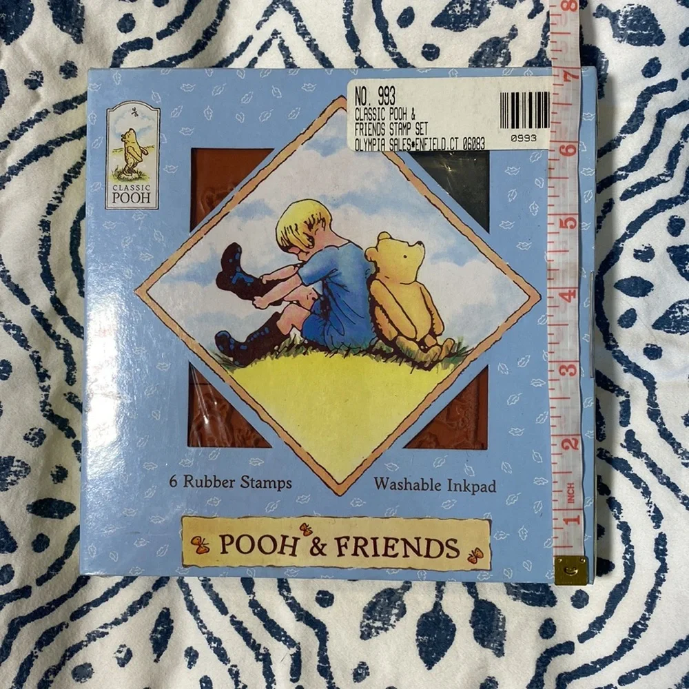 NWT Classic Pooh “Pooh and Friends” Rubber Stamp Collection and Inkpad Set